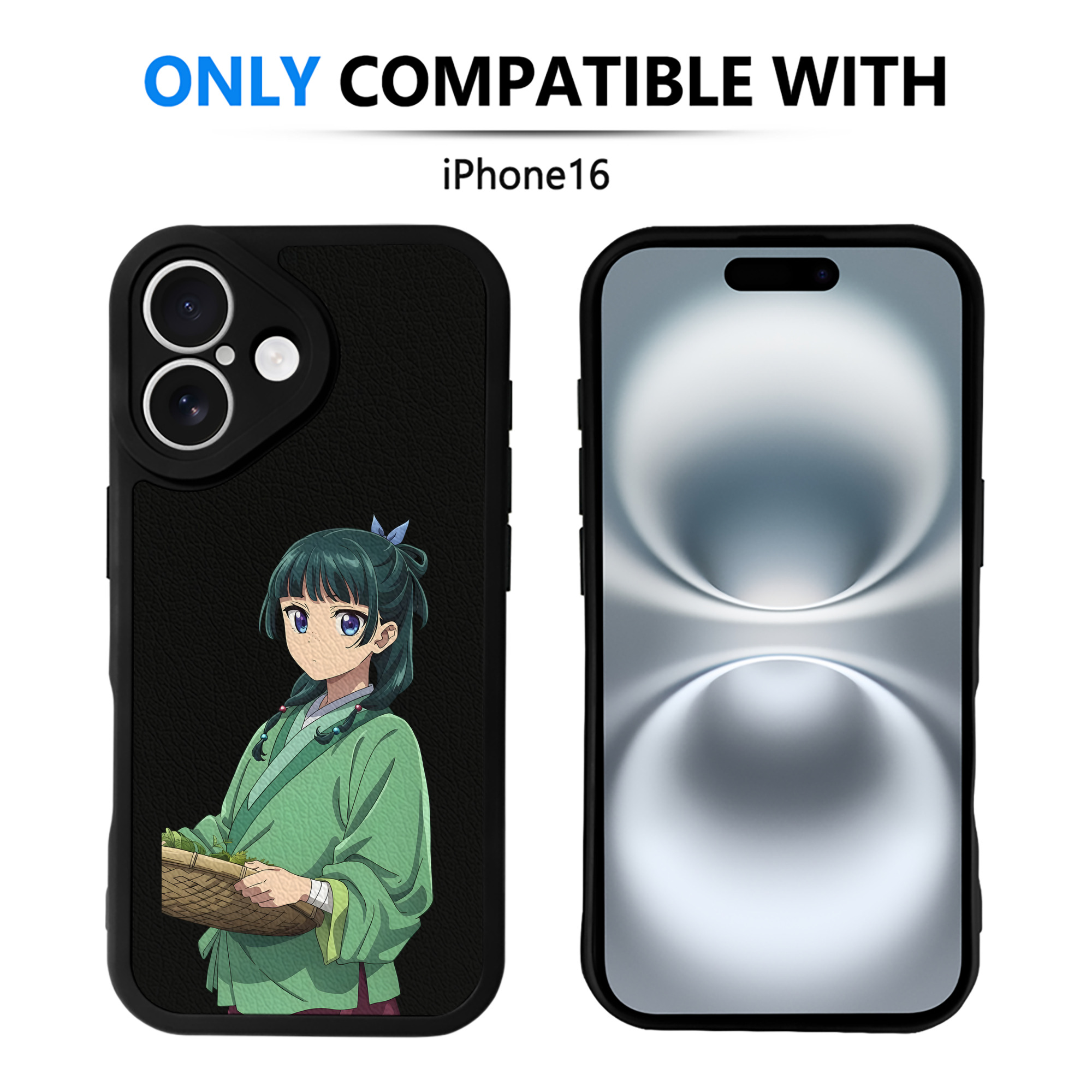 薬屋のひとりごと The Apothecary Diaries 【iPhone 16シリーズ対応】シリコンスマホケース（レザー調） 材質：シリコン